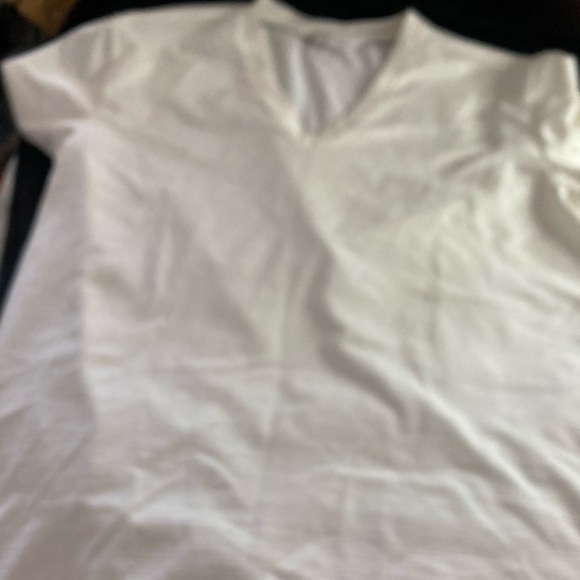 Calvin Klein V-Neck White Tee - Picture 1 of 4